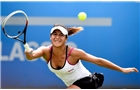 BIRMINGHAM, ENGLAND - JUNE 10:  Heather Watson of Great Britain in action during her first round match against Aleksandra Wozniak of Canada on day two of the Aegon Classic at Edgbaston Priory Club on June 10, 2014 in Birmingham, England.  (Photo by Tom Dulat/Getty Images)